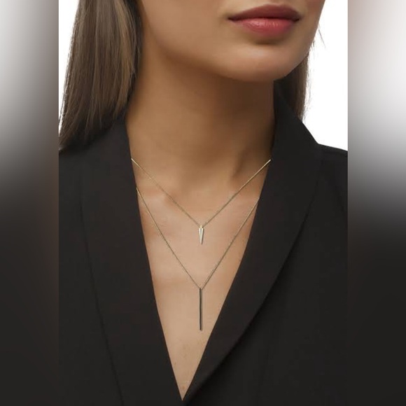 Double Chain Necklace | 14K Gold Plated Luxury Jewelry - Picture 6 of 10